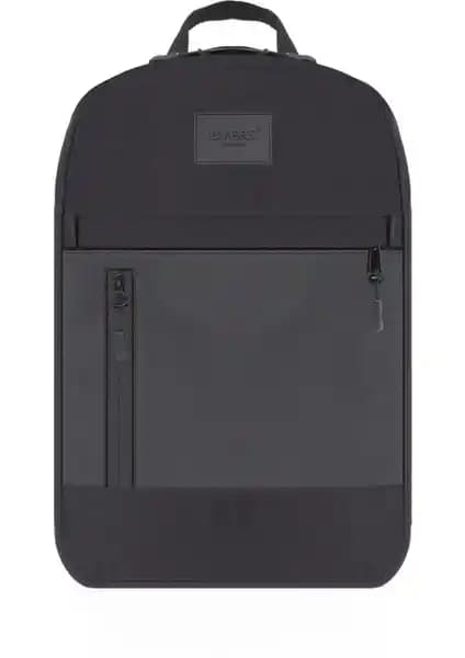 D'Vers Siyah 3 Bölmeli Su Geçirmez Laptop Sırt Çantası 15.6-16.9 İnç Uyumlu