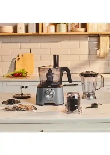 Karaca Mastermaid Power 10 in 1 Galaxy Grey Çok Fonksiyonlu Gıda Hazırlama Seti