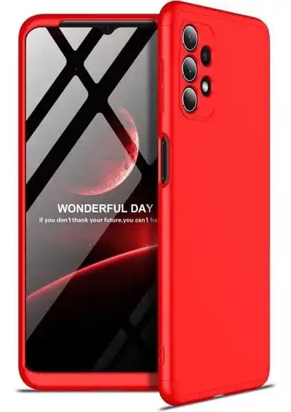 KNY Galaxy A32 4G Kılıf 3 Parça Çift Katmanlı Koruma ve Estetik Tasarım