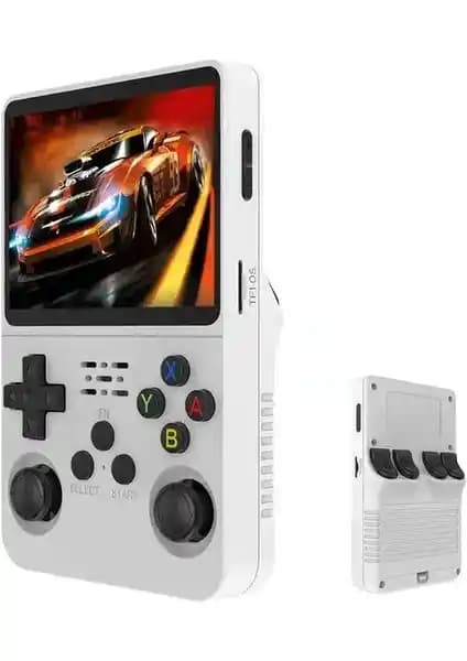 R36s Retro El Tipi Oyun Konsolu 64GB Taşınabilir ve Emülatör Destekli Oyun Platformu