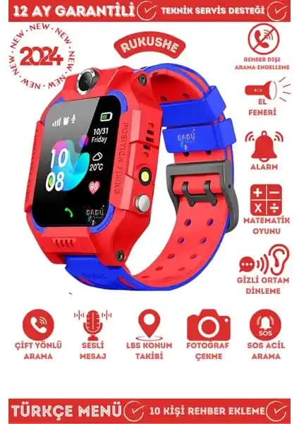 Rukushe Q19 Akıllı Çocuk Takip Saati Güvenlik ve Teknoloji Özellikleri
