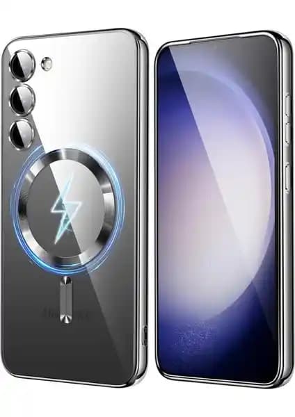 Samsung Galaxy A26 için Magsafe uyumlu şeffaf silikon kılıf detaylı inceleme