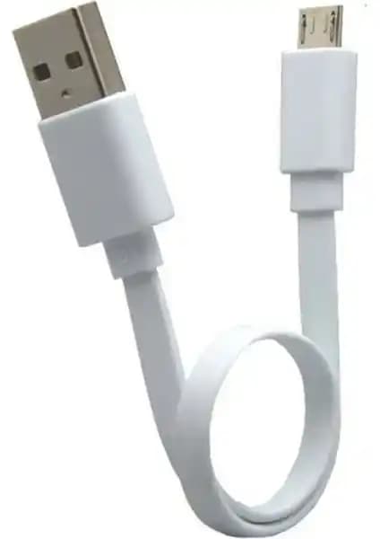 Adaman Premium Serisi 17 cm Kısa Micro USB Şarj Kablosu Yüksek Kalite ve Dayanıklılık