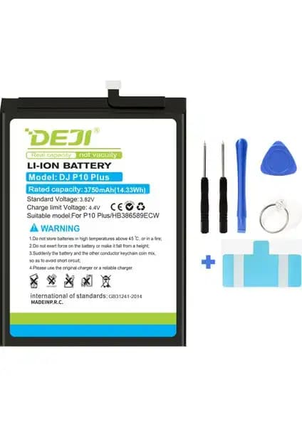 Deji Huawei P10 Plus ve Mate 20 Lite Uyumlu Yüksek Kapasiteli Güçlü Batarya