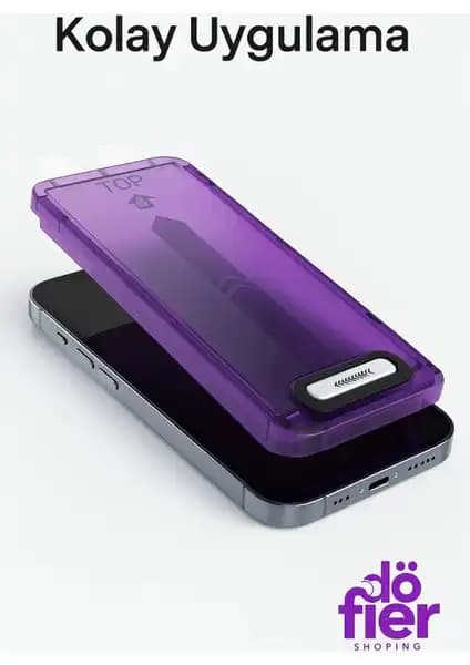 Dövier iPhone 12 Pro Max Uyumlu Kırılmaz Cam Ekran Koruyucu Yüksek Dayanıklılık ve Kolay Kurulum