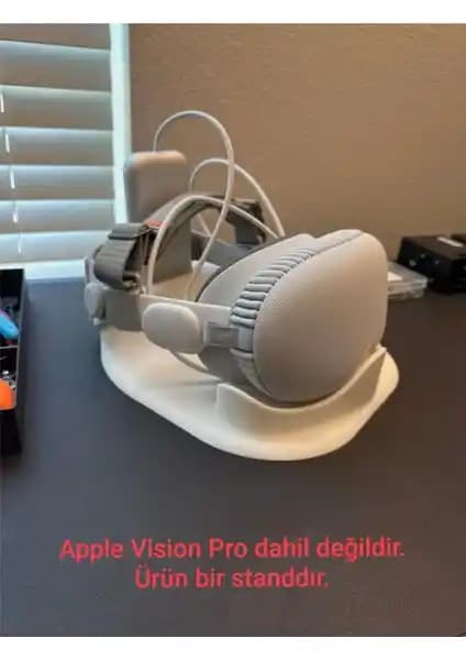 Just3dprintings Apple Vision Pro Standı: Şık ve Fonksiyonel Masaüstü Aksesuarı