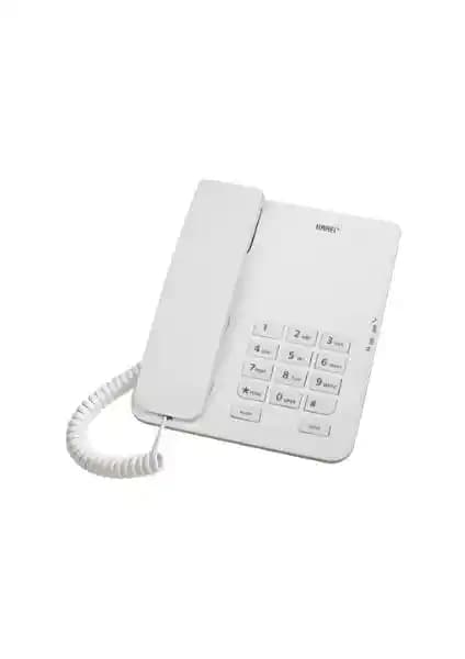 Karel TM140 Beyaz Analog Telefon: Ergonomik Tasarım ve Üstün Ses Kalitesi