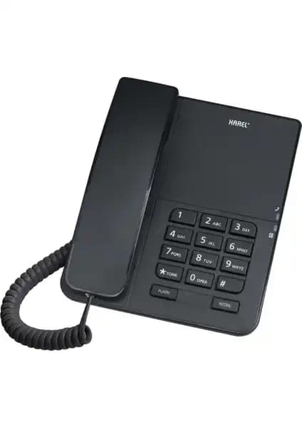 Karel TM140 Siyah Analog Masaüstü Kablolu Telefonu İşlevsellik ve Tasarım Birliği