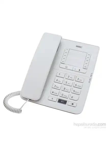 Karel TM142 Krem Masa Telefonu Ofis ve Ev Kullanımı İçin Fonksiyonel ve Dayanıklı Tasarım