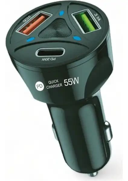 Leastra 3 Çıkışlı Destekli Oto Şarj Aleti Güçlü ve Çok Fonksiyonlu Tasarım