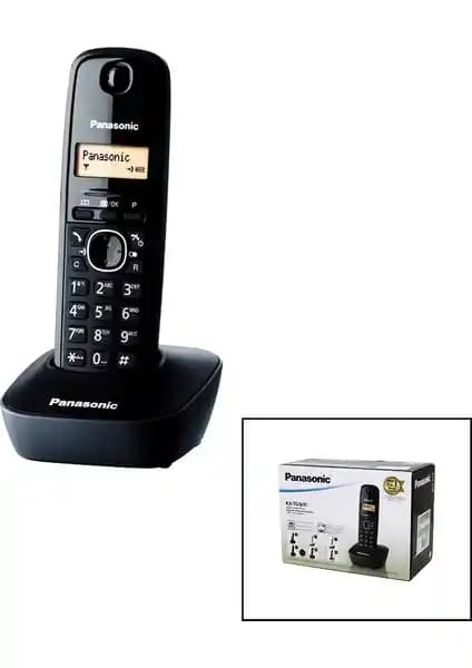Miray Life Panasonic KX-TG1611 Siyah Kablosuz Dijital Telefon Ev ve Ofis Kullanımı İçin Uygun