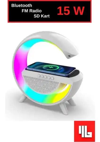 Modern Tasarımlı Çok Fonksiyonlu Kablosuz RGB Hoparlör ve Şarj Standı Ürünü Tanıtımı