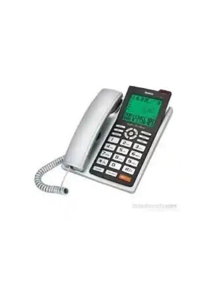 Multitek MC 140 Silver Ekranlı Masaüstü Telefon Arayan Numara Gösterme ve Handsfree Özellikleriyle