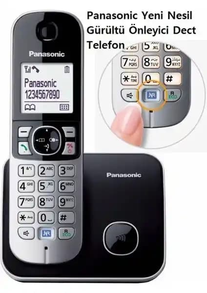 Panasonic KX-TG6811 Siyah Telsiz Telefonu: Çok Fonksiyonlu ve Güvenilir İletişim Çözümü