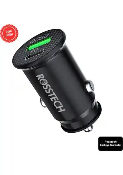 Rosstech 20W PD ve USB-A Quick Charge 3.0 Araç Çakmaklık Şarj Cihazı İncelemesi