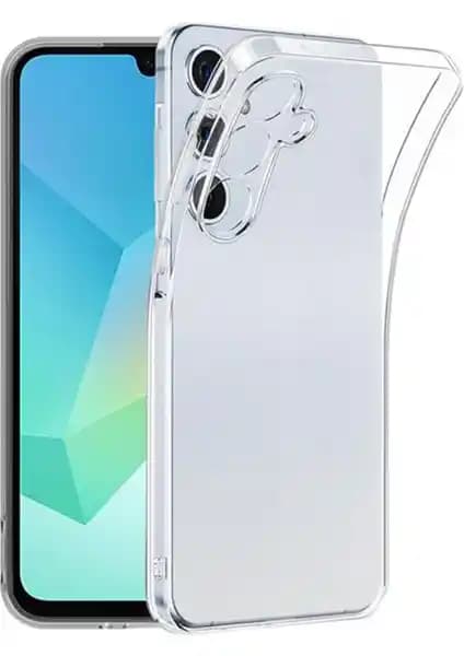 Samsung Galaxy A16 için Şeffaf Silikon Kılıf Kamera Koruma Özelliğiyle Şık ve Koruyucu