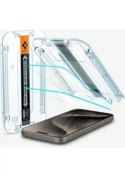 Spigen iPhone 15 Pro Cam Ekran Koruyucu: Yüksek Dayanıklılık ve Kolay Kurulum Özellikleri