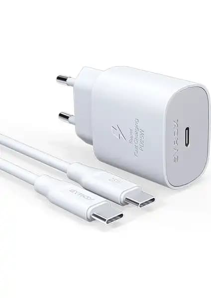 Syrox PD25T 25W Type-C Hızlı Şarj Aleti Seti Güçlü ve Güvenilir Şarj Çözümü