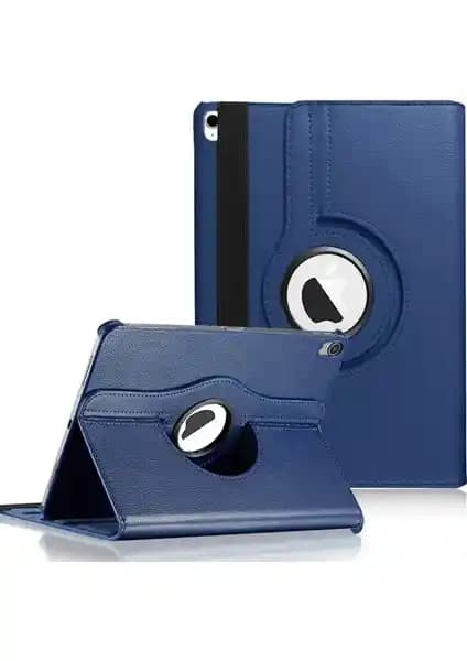 360° Dönebilen Lacivert Deri Kılıf: iPad Air 5 (A2588/A2589/A2591) için Çok Yönlü Koruma