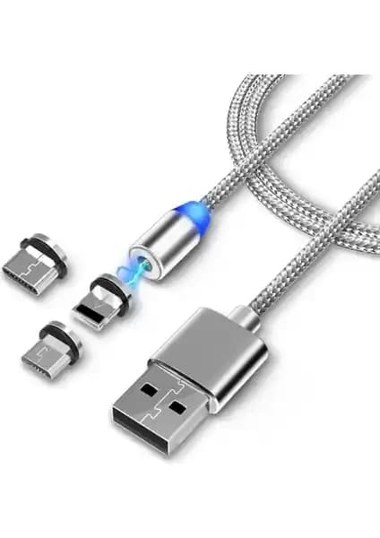 Bir Kabloyla Tüm Cihazlar İçin Şarj ve Veri Kolaylığı: Alfais 4910 Mıknatıslı Kablo