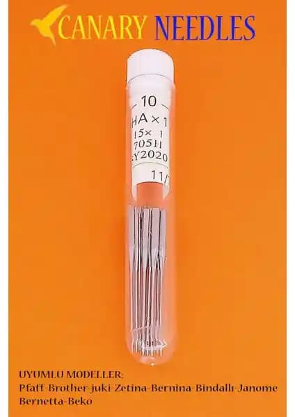 Canary 11 Numara Dikiş Makinesi İğnesi: Paslanmaz Çelik, Uyumluluk ve Kullanım Analizi