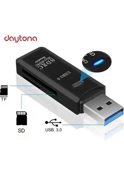 Daytona NO143 USB 3.0 SD ve microSD Kart Okuyucu Çevirici Seti – Çift Adet, Uyum ve Performans İncelemesi