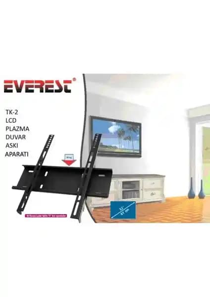 Everest TK-2 32 inç LCD/Plazma Duvar Askı Kiti – VESA Uyumlu, İnce Profil Kilitli