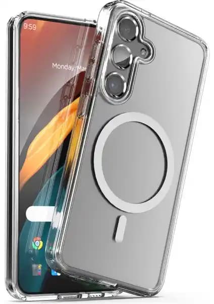 Fibaks Şeffaf Darbe Emici Kılıf: Galaxy S24 Kamera Koruması ve MagSafe Uyumlu