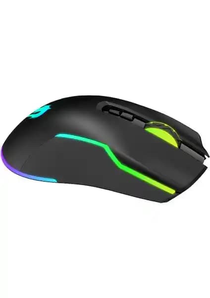 GameBooster M18 Inferno: 2.4GHz Kablosuz RGB Ayarlanabilir Siyah Profesyonel Oyun Faresi