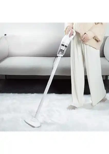 Jalant Kablosuz Elektrikli Süpürge – Beyaz: Islak/Kuru Temizlik ve USB Şarjlı