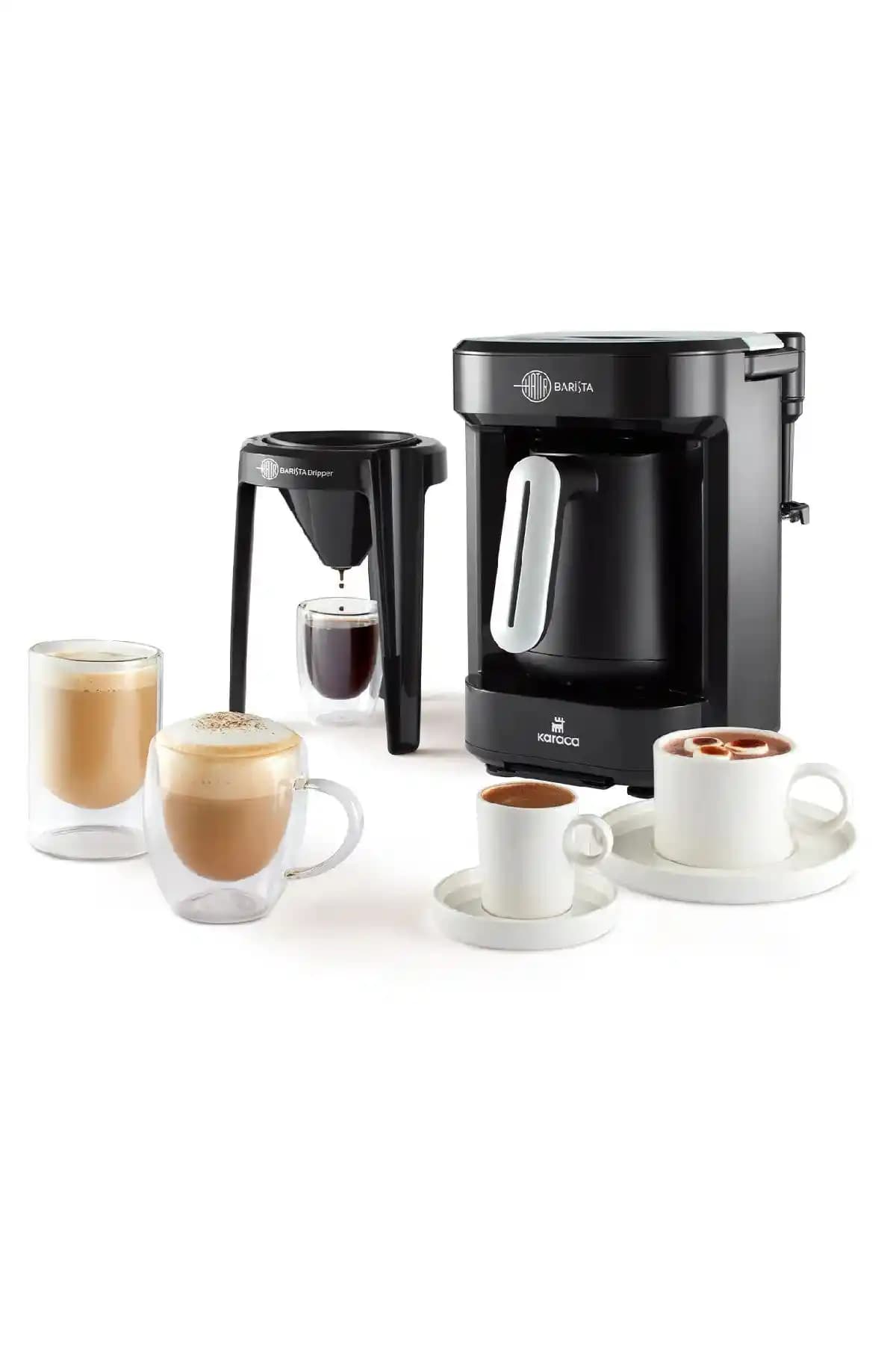 Karaca Hatır Barista Pearl White: Latte ve Türk Kahvesi İçin Fonksiyonlu Kahve Makinesi