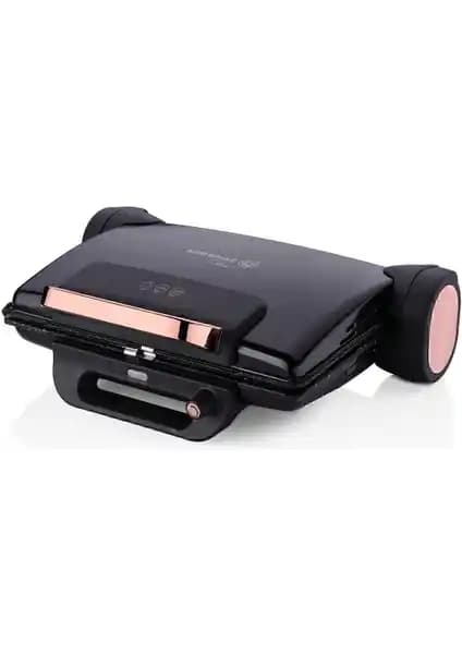 Korkmaz Tostema Maxi Deluxe Tost Makinesi Siyah Rosegold – Izgara ve Tost Cihazı