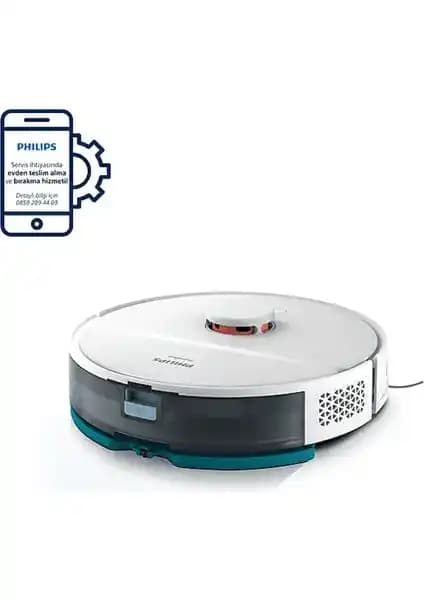 Philips 2000 Serisi Robot Süpürge XU2000/22 Beyaz: Haritalama ve Islak Temizlik