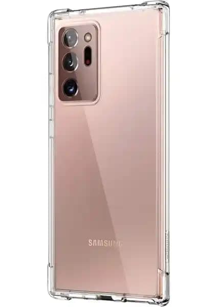 Samsung Galaxy Note 20 Ultra için Şeffaf TPU Silikon Kılıf: Köşe Koruması ve Kamera Uyumlu
