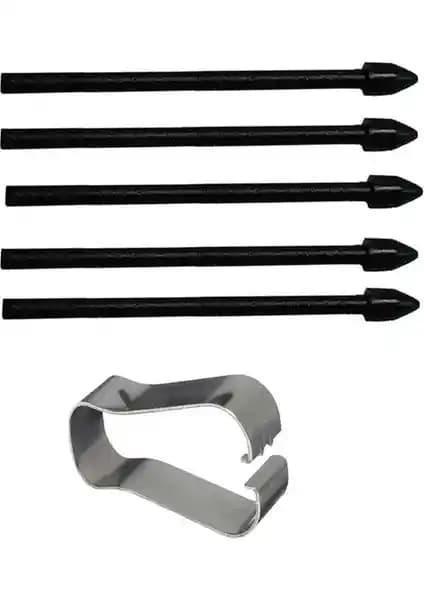 Samsung Galaxy Tab S6 ve S6 Lite Uyumlu Beş Uçlu Siyah Kalem Ucu Seti: Özellikler