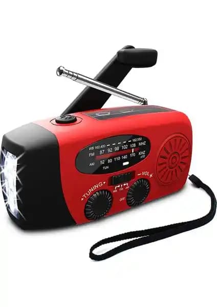 Sanlindou Çok Fonksiyonlu El Radyosu: Güneş Enerjisi, Krank ve NOAA Hava Radyosu