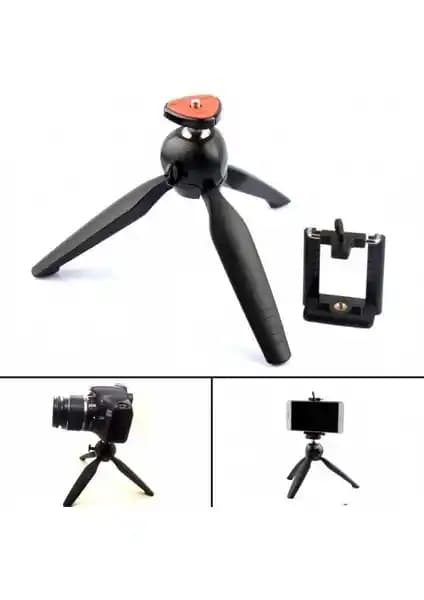 TahTicMer Yunteng YT-228 Mini Tripod: 360° Panorama, 0.5 kg Taşıma Kapasitesi Taşınabilirlik