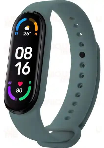 Xiaomi Mi Band 5 ve Mi Band 6 için Uyumlu Silikon Kordon - Dayanıklı ve Konforlu Aksesuar