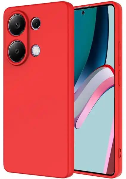 ZORE Redmi Note 13 Pro 4G Kılıfı Mara Tanıtım Kapak Kırmızı Tam Kapsama Koruma Özellikleri