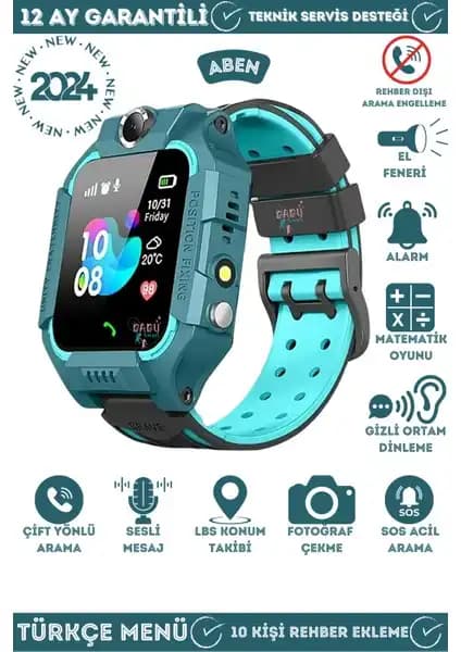 Aben Akıllı Çocuk Takip Saati Q19 Güvenlik ve İletişim Özellikleriyle Öne Çıkıyor