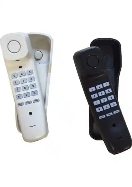 Alfacom Kablolu 103 Duvar Tipi Siyah Telefon - Dayanıklı ve Fonksiyonel İletişim Çözümü