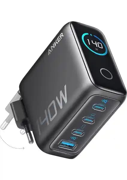 Anker 140W 4-Port Hızlı Şarj Cihazı Güçlü ve Güvenilir Performans Sunar