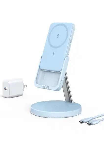 Anker PowerWave MagGo 2in1 Stand ile Taşınabilir Kablosuz Şarj Çözümü