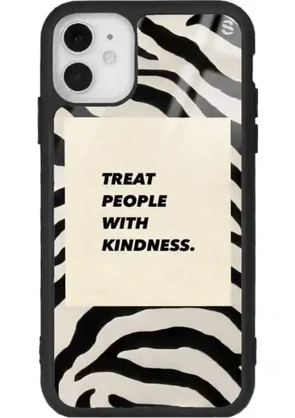 Apple iPhone 11 Zebra Motto Tasarımlı Parlak Silikon Kılıfı Günlük Koruma ve Şıklık Sunar