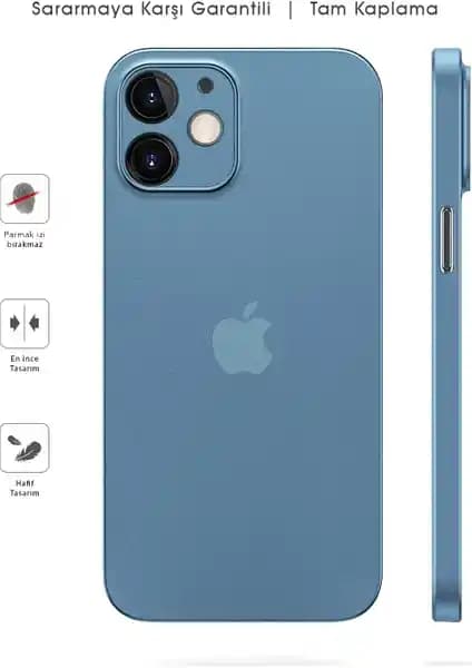 Apple iPhone 12 için şık ve ince mat kılıf: üstün koruma ve modern tasarım