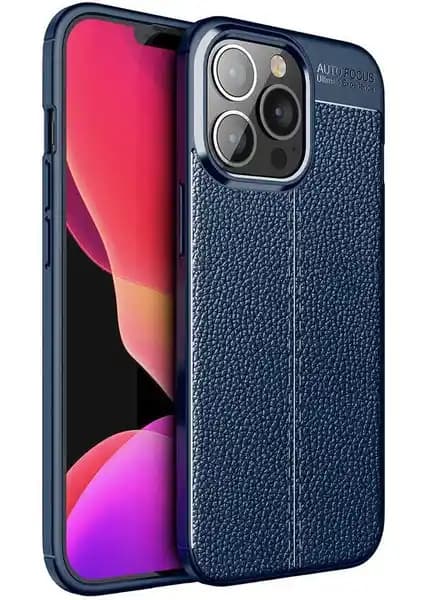 Apple iPhone 14 Pro Max için Darbeye Dayanıklı Deri Kılıf Armor Serisi Kamera Koruma Özellikleriyle