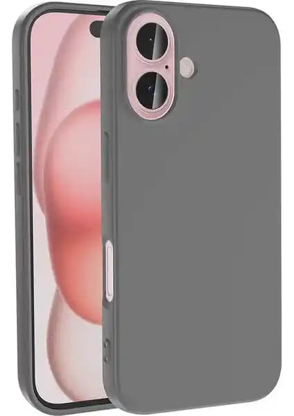 Apple iPhone 16 Plus için Kadife İçli Silikon Kılıf Şık ve Dayanıklı Koruma Sağlar