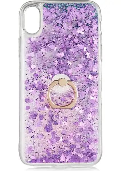 Apple iPhone Xs Max için Tasarım ve Koruma Sunan Sıvılı Simli Yüzüklü Kılıf Ürün Özellikleri