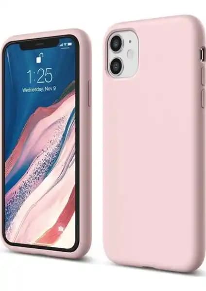 Atalay Apple iPhone 11 Lansman Silikon Kılıf Pudra ile Şıklık ve Koruma Bir Arada