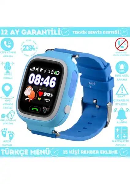 BabySmart Q90 GPS Konumlu Akıllı Çocuk Takip Saati Güvenlik ve İletişim Özellikleri